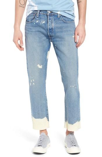 Men's Levi's 501 Original Straight Leg Cutoff Jeans X 32 - Blue
