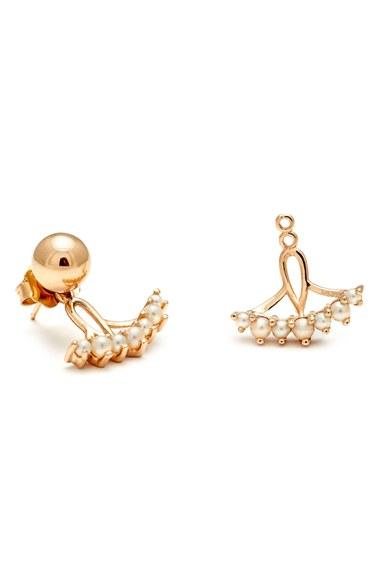 Women's Anna Sheffield 'tiara' Pearl Ear Jackets
