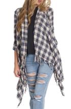 Women's Billabong Live It Up Flannel Wrap - Blue
