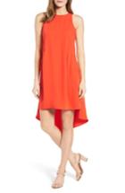 Women's Pleione Ruffled High/low Shift Dress - Orange