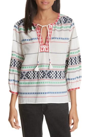 Women's Joie Jenollina Embroidered Top - White