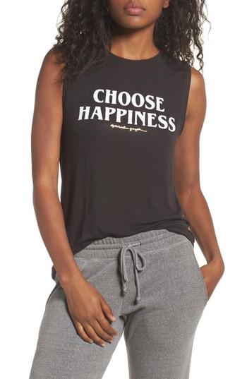 Women's Spiritual Gangster Choose Happiness Muscle Tee