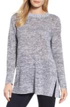 Women's Eileen Fisher Organic Linen Crewneck Sweater, Size - Grey