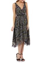 Women's Valentino Wool & Silk Tiered Scallop Dress