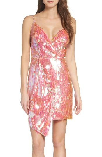 Women's Aidan By Aidan Mattox Faux Wrap Dress