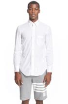 Men's Thom Browne Poplin Shirt With Grosgrain Placket