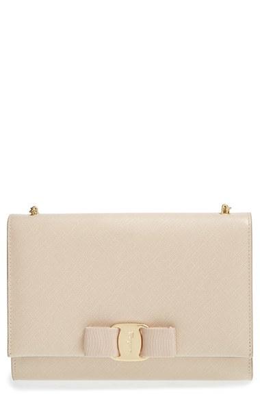 Salvatore Ferragamo 'miss Vara' Clutch - Beige
