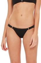 Women's Topshop Tanga Stretch Bikini Bottoms - Black