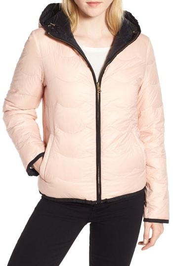 Women's Kate Spade New York Reversible Quilted Down Jacket - Black