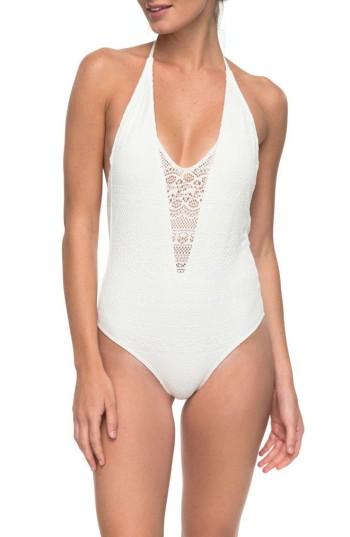 Women's Roxy Surf Bride One-piece Swimsuit - Ivory