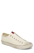 Men's John Varvatos Star Usa Bootleg Laceless Low Top Sneaker M - White