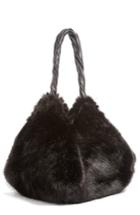 Givenchy Pyramid Faux Fur Shoulder Bag - Black