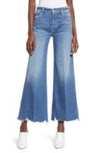 Women's Mother The Stunner Ankle Chew Wide Leg Jeans - Blue