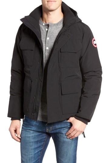 Men's Canada Goose 'maitland' Down Fill Parka, Size - Black