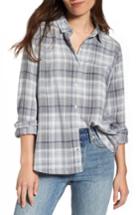 Women's Bp. Print Long Cuff Shirt, Size - Ivory