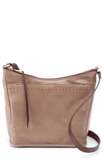 Hobo Aviva Calfskin Leather Crossbody - Grey