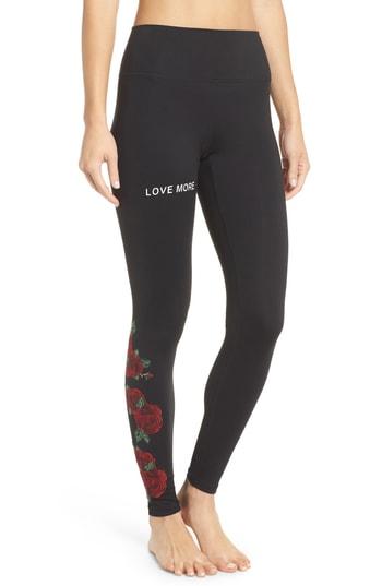 Women's Spiritual Gangster Rose Perfect High Waist Leggings - Black