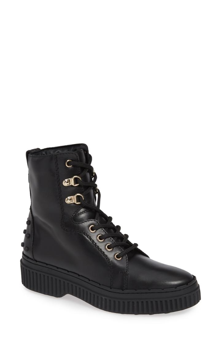 Women's Tod's Hiker Boot .5us / 35.5eu - Black