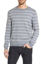Men's Grayers Stripe Cotton Sweater - Blue