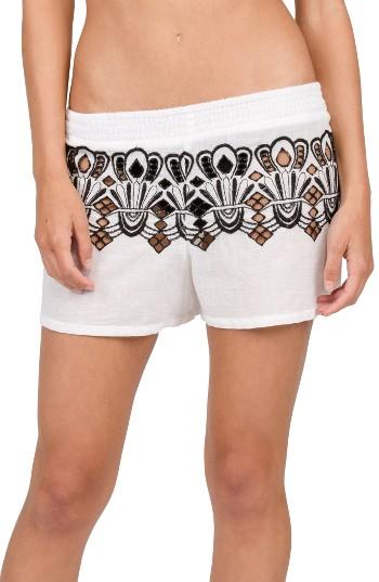 Women's Volcom Fronds Forever Shorts - White