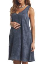 Women's Tart Maternity Zandra Sueded Maternity Dress - Blue