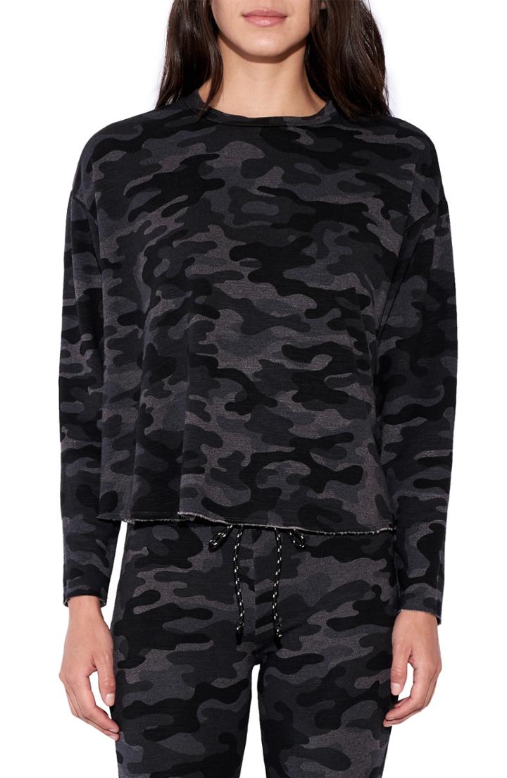 Women's Sundry Camo Trapeze Sweatshirt