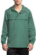 Men's Rvca Packaway Hooded Anorak, Size - Green