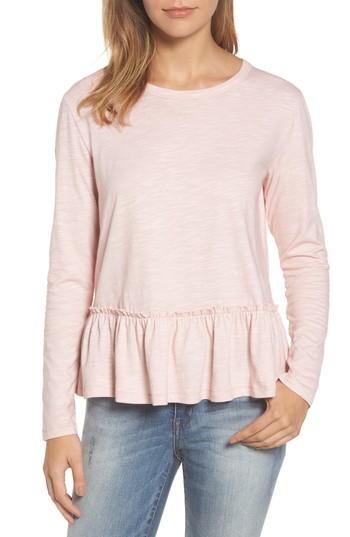 Women's Caslon Peplum Tee - Pink