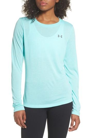 Women's Under Armour Threadborne Train Tee - Blue