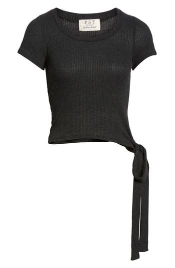 Women's Pst By Project Social T Side Tie Ribbed Tee