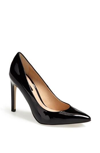 Topshop 'glimmer' Pointed Toe Pump Black