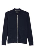 Men's Wings + Horns Slub Ribbed Bomber Jacket - Blue