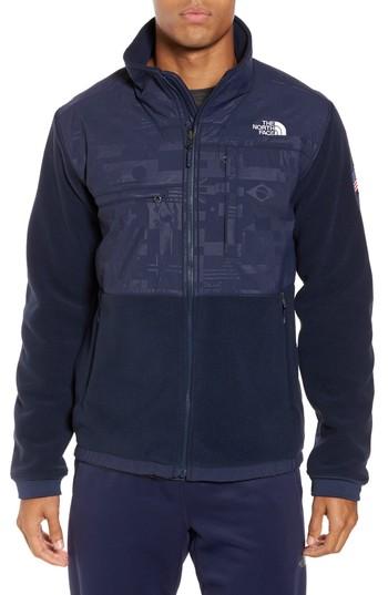Men's The North Face Denali 2 Polartec Fleece Hoodie, Size - Blue