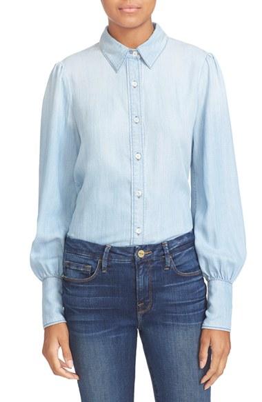 Women's Frame Chambray Blouse
