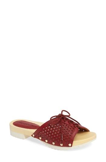 Women's L'amour Des Pieds Laspezia Slide .5 M - Burgundy