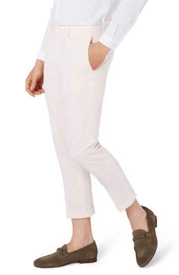 Men's Topman Skinny Fit Crop Suit Trousers X 32 - Pink