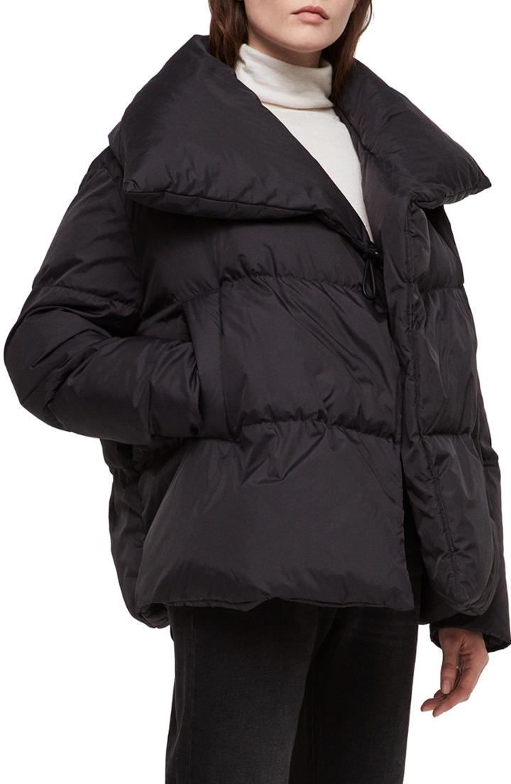 Women's Allsaints Vrai Avia Puffer Jacket - Black