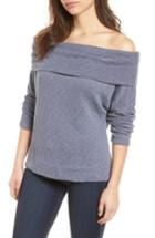 Women's Caslon Convertible Neck Knit Pullover - Grey