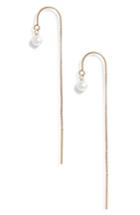 Women's Poppy Finch Tiny Pearl Threader Earrings