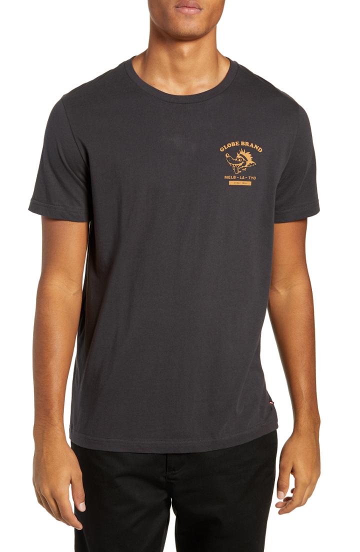 Men's Globe Chop Shop Graphic T-shirt - Black