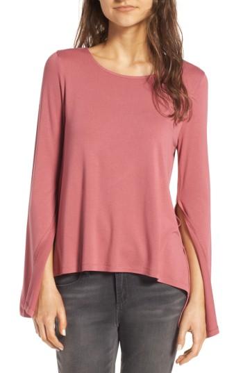 Women's Bp. Split Sleeve Tee, Size - Pink