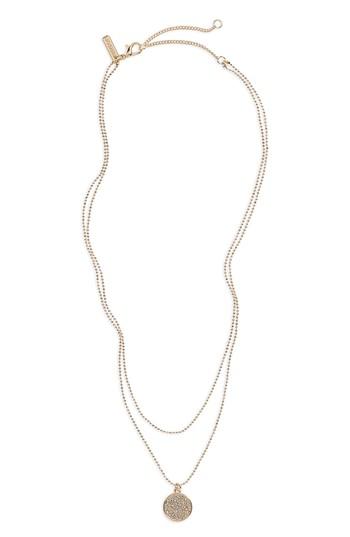 Women's Topshop Sparkle Pendant Layered Necklace