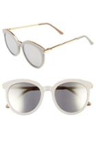 Women's Gentle Monster Vanilla Road 54mm Rounded Sunglasses - Grey/ Gold