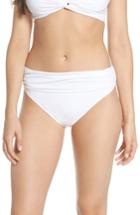 Women's Tommy Bahama 'pearl' High Waist Bikini Bottoms - White