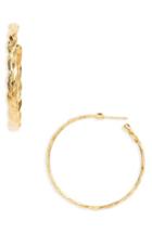 Women's Gas Bijoux Medium Tresse Hoop Earrings