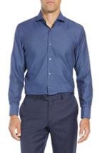Men's Boss Sharp Fit Dress Shirt Xl - Blue