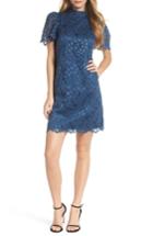 Women's Eliza J Lace A-line Dress (similar To 14w) - Blue