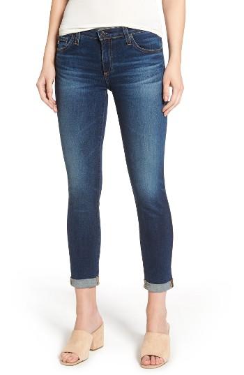 Women's Ag The Stilt Roll Cuff Cigarette Leg Jeans - Blue