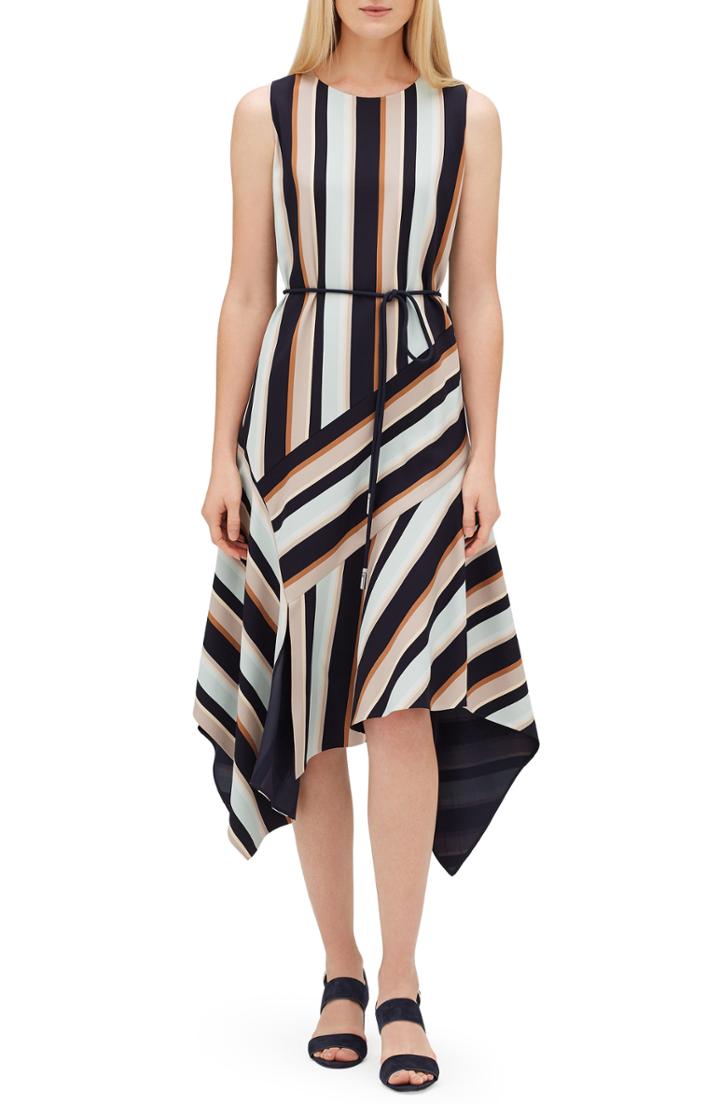 Women's Lafayette 148 New York Marnie Midi Dress - Blue