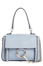 Chloe Mini Faye Day Leather Crossbody Bag - Blue